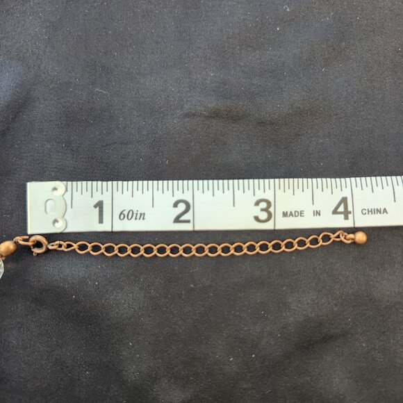 Vintage mark. by Avon Smokey Purple Lucite Faceted and Smooth Cluster Necklace - Picture 6 of 7